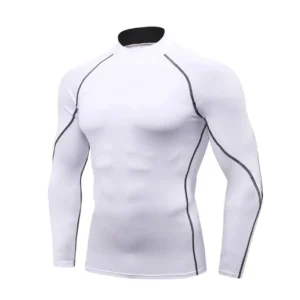 White - Men’s Compression Long Sleeve Shirt