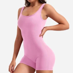 Pink - Women’s One-Piece Workout Jumpsuit