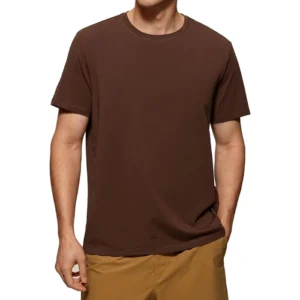 Brown - Men’s Cotton Short Sleeve T-Shirt